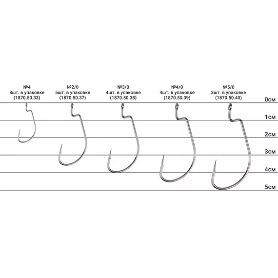 Гачок Select WH-91 #3/0 (4 шт / уп), Номер гачка, №: 3/0, фото , изображение 3
